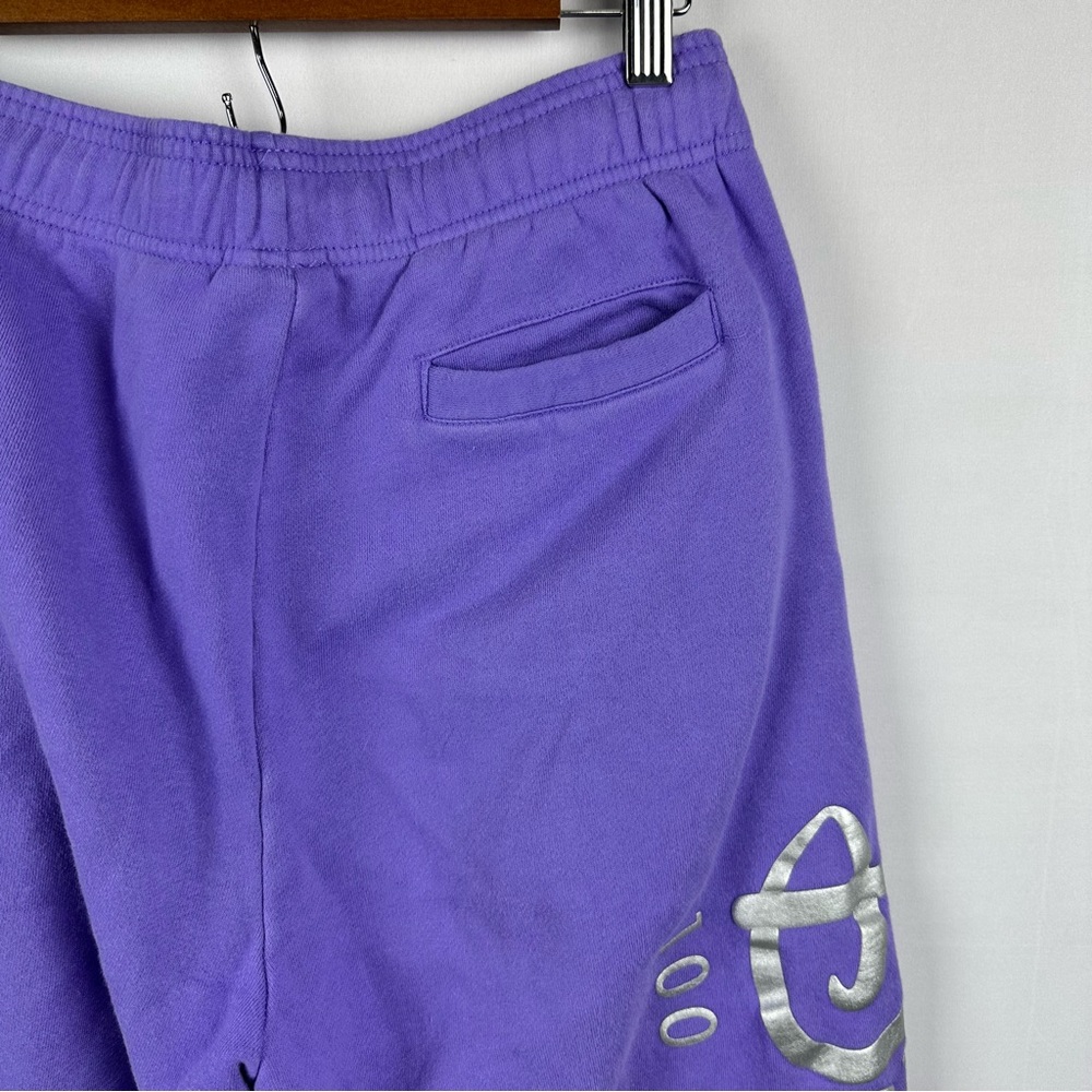 DISNEY PARKS 100 Years Of Wonder Embroidered Drawstring Joggers Lavender Adult - Picture 6 of 12